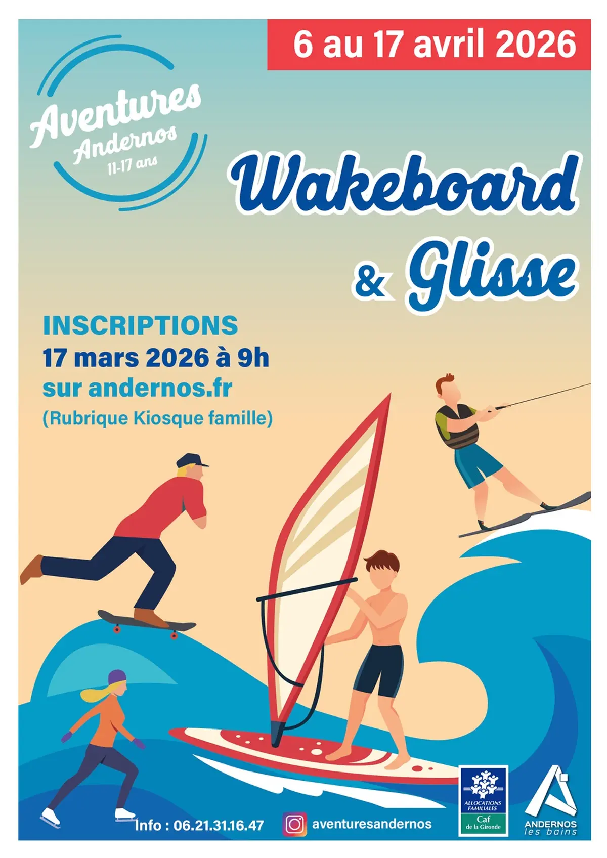 Aventures Andernos vacances de printemps