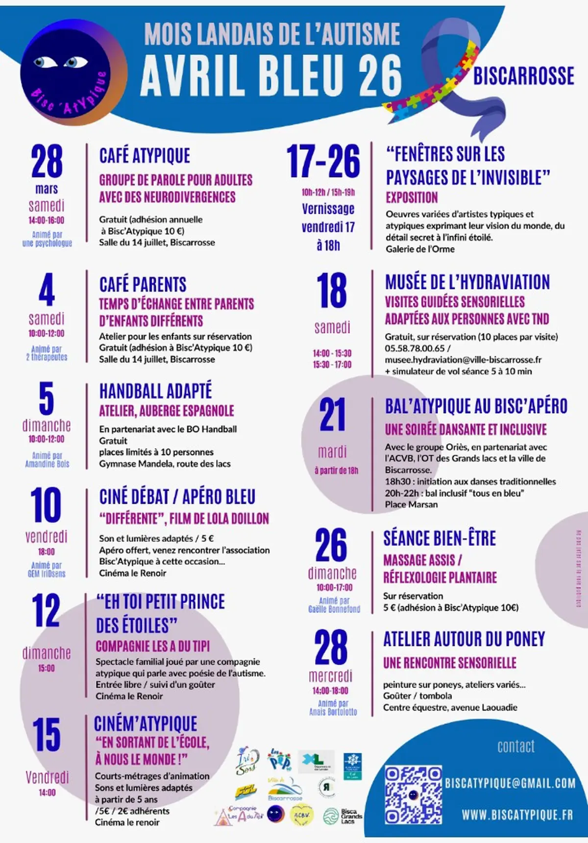 Avril Bleu - Mois landais de l'autisme