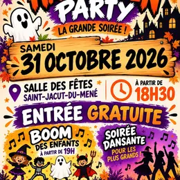 Grande soirée d'Halloween, gratuite à Saint-Jacut-du-Mené