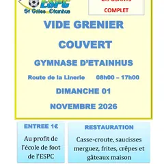 Vide grenier couvert