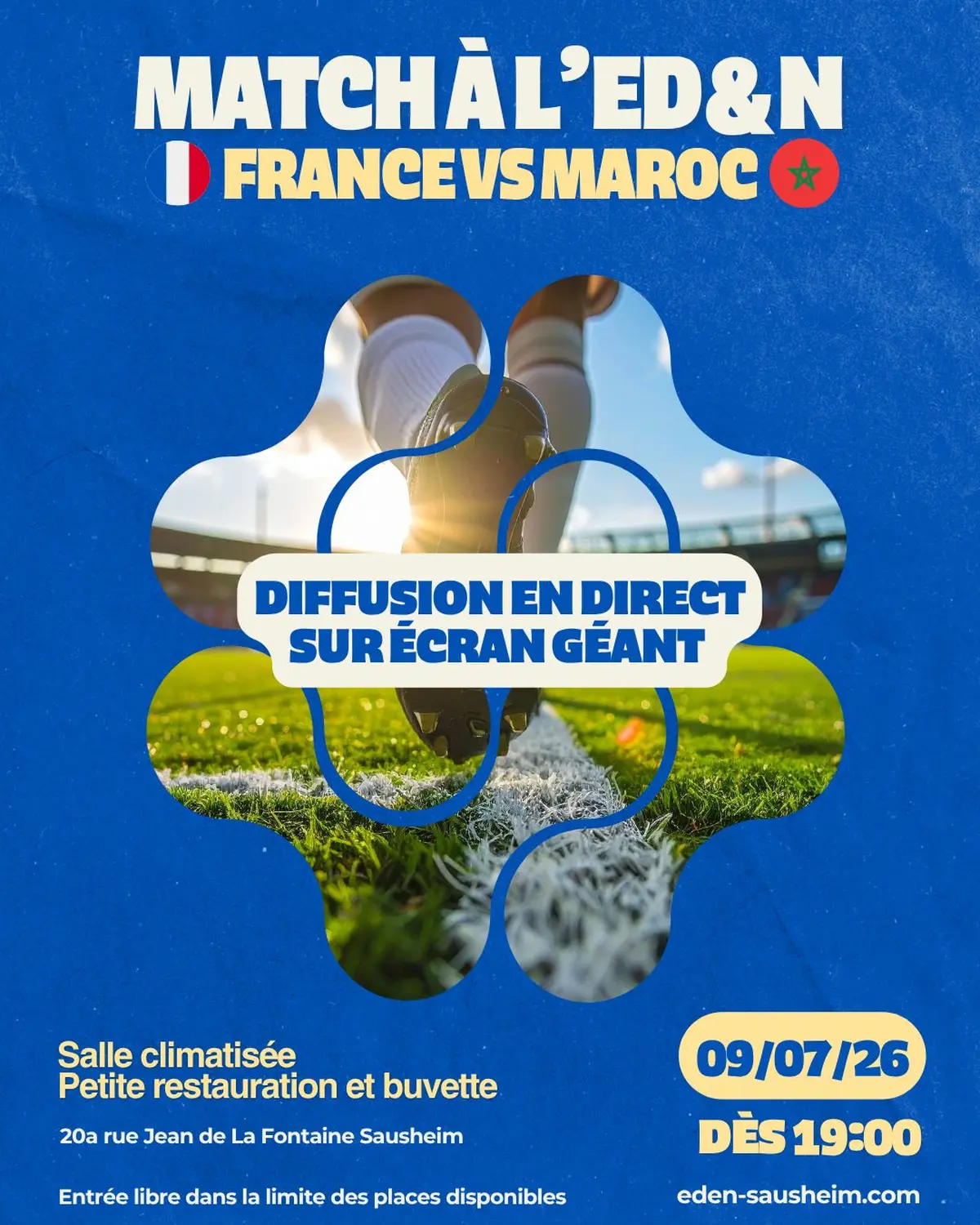 Diffusion à l'ED&N Coupe du Monde 2026 : France - Maroc