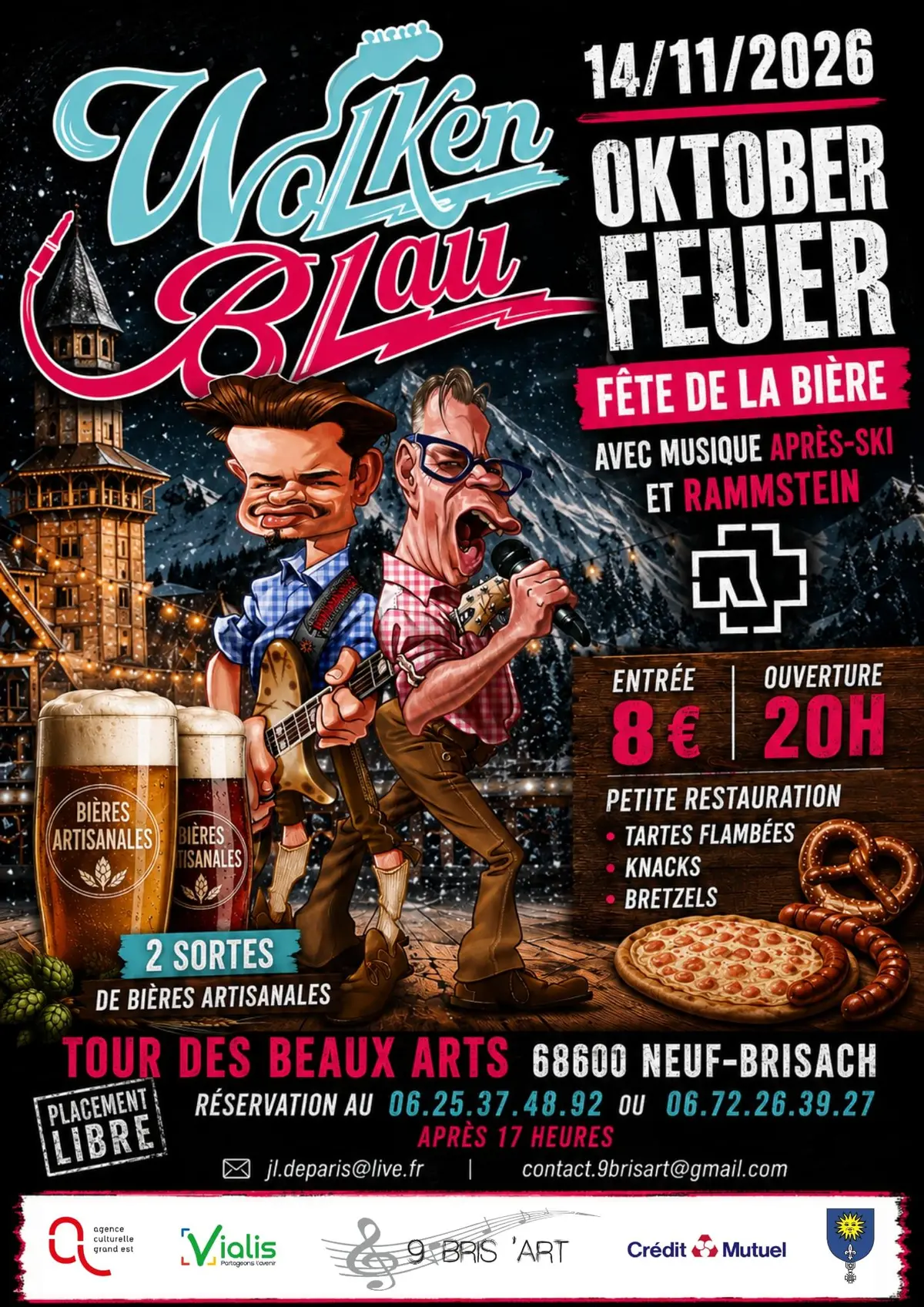 October FEUER  Wolkenblau fête de la bière 