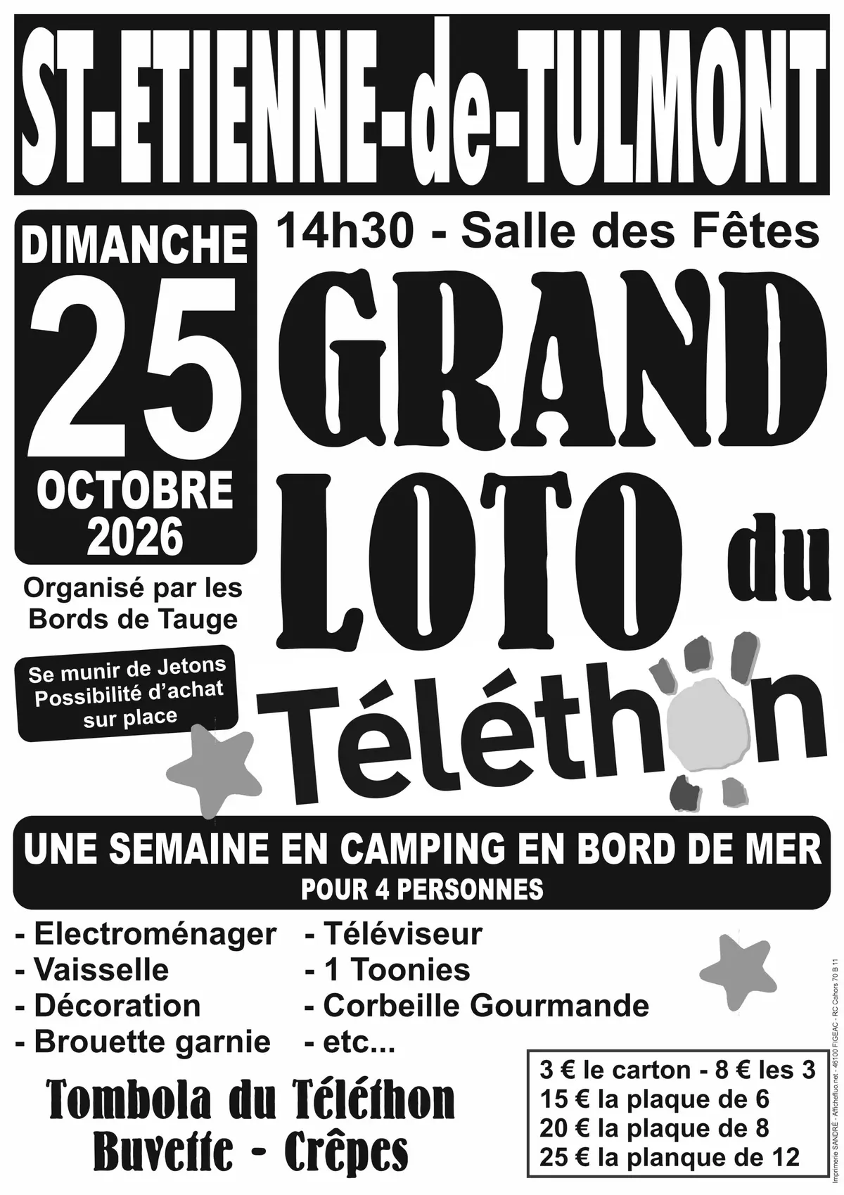 Grand LOTO du Téléthon