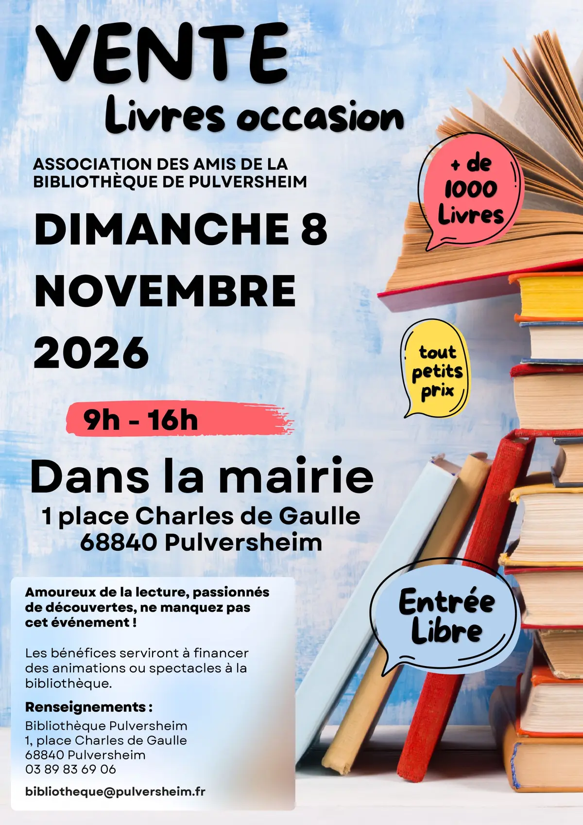 Vente de livres d'occasion
