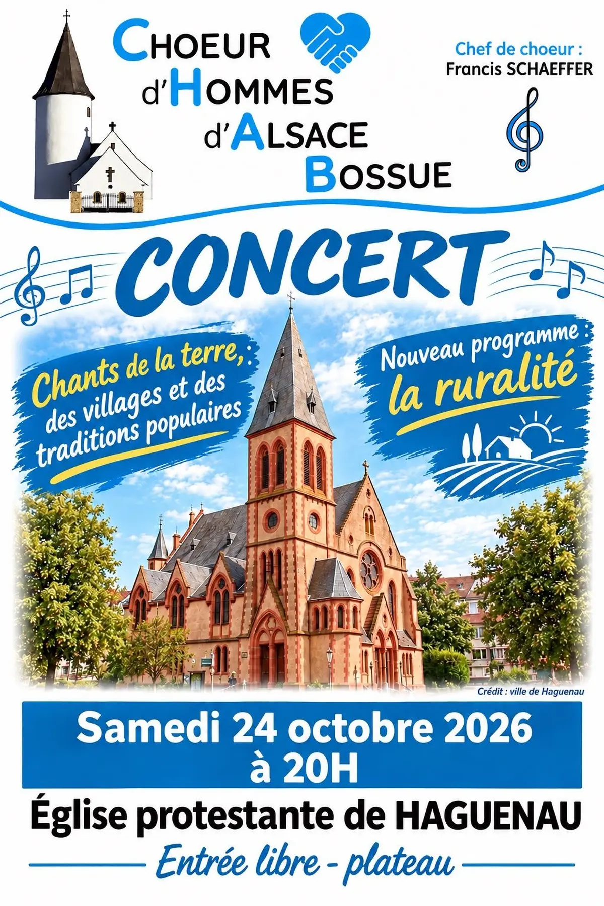 Concert Choeur d'Hommes d'Alsace Bossue