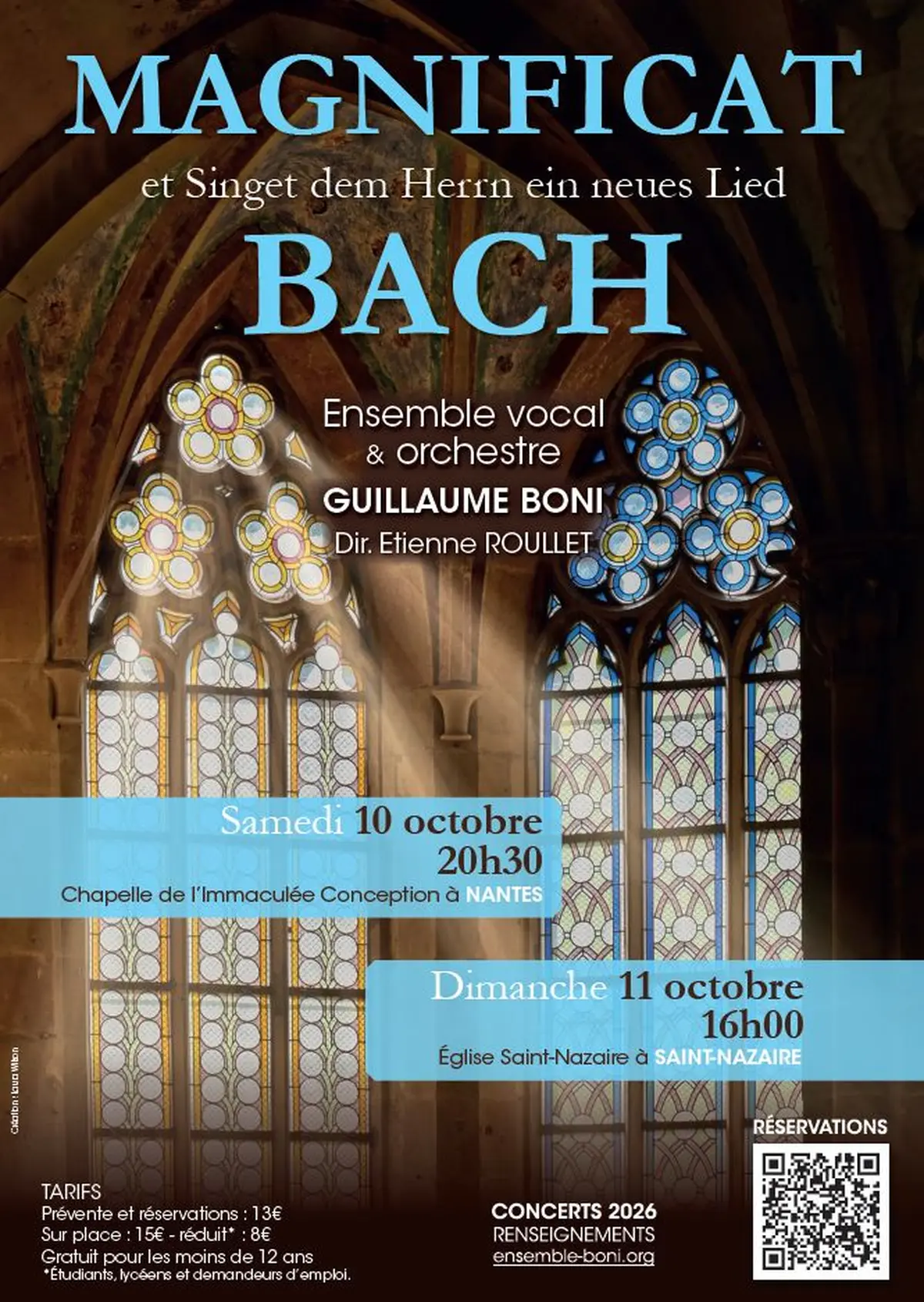 Ensemble Guillaume Boni - Concert BACH - Magnificat et Singet