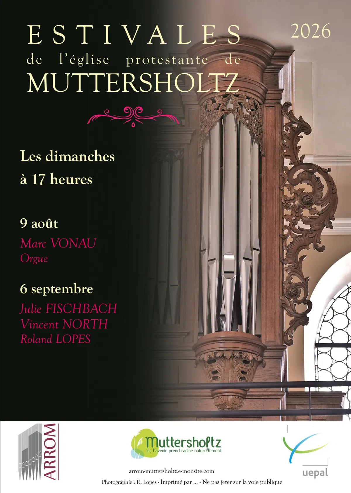 Estivales  de l'orgue avec Marc Vonau