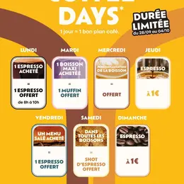 Semaine de bons plans chez Columbus Café 