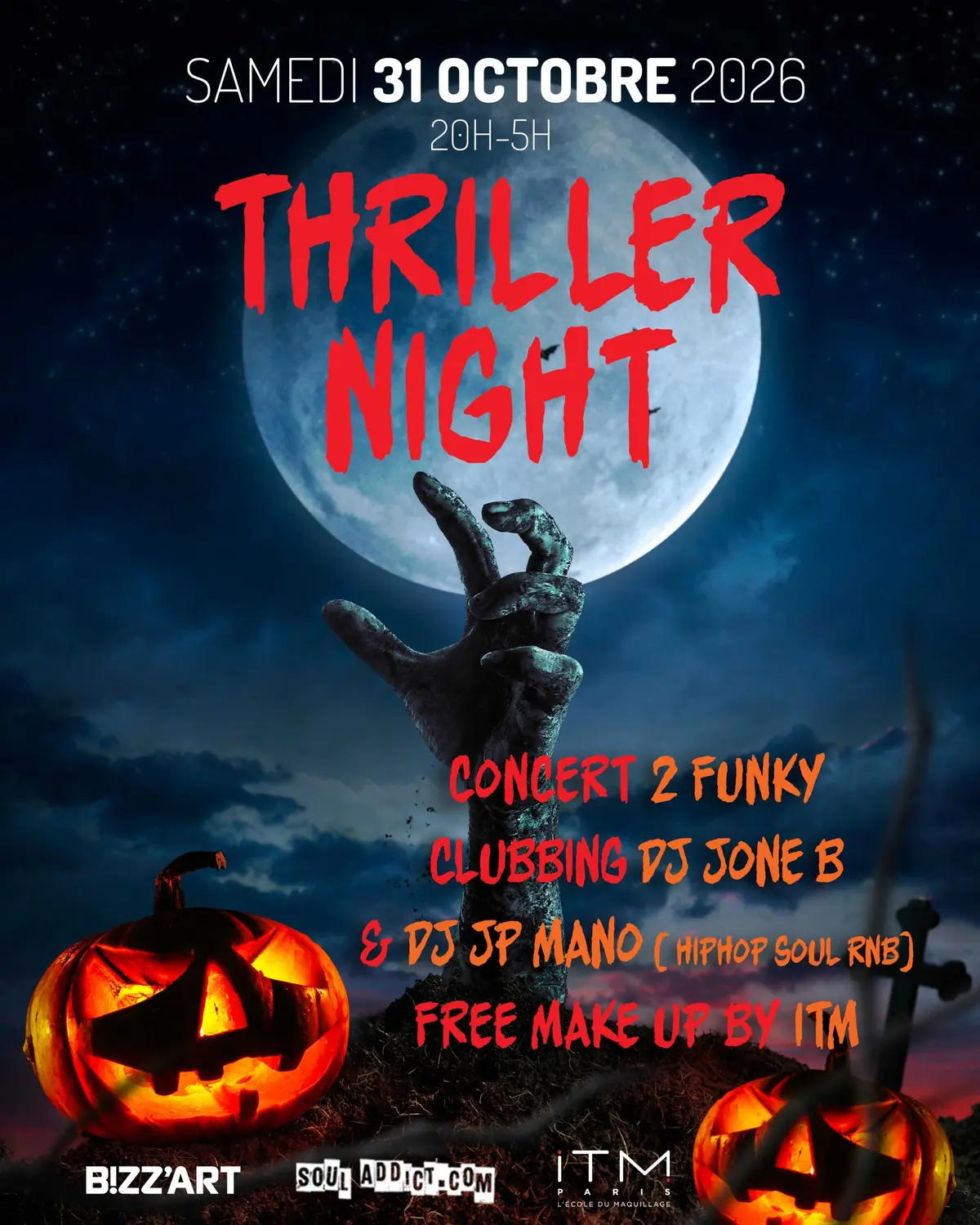 Thriller Night Halloween concert et soirée