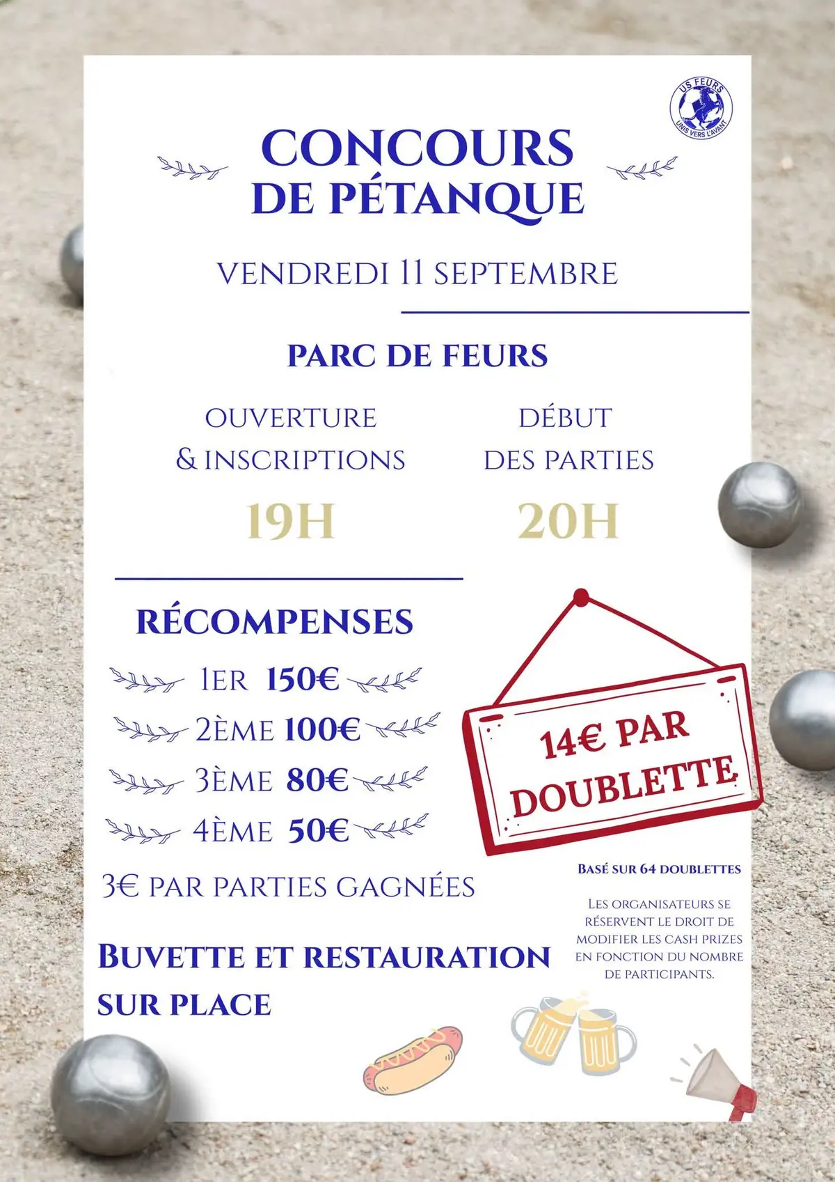 Concours de pétanque