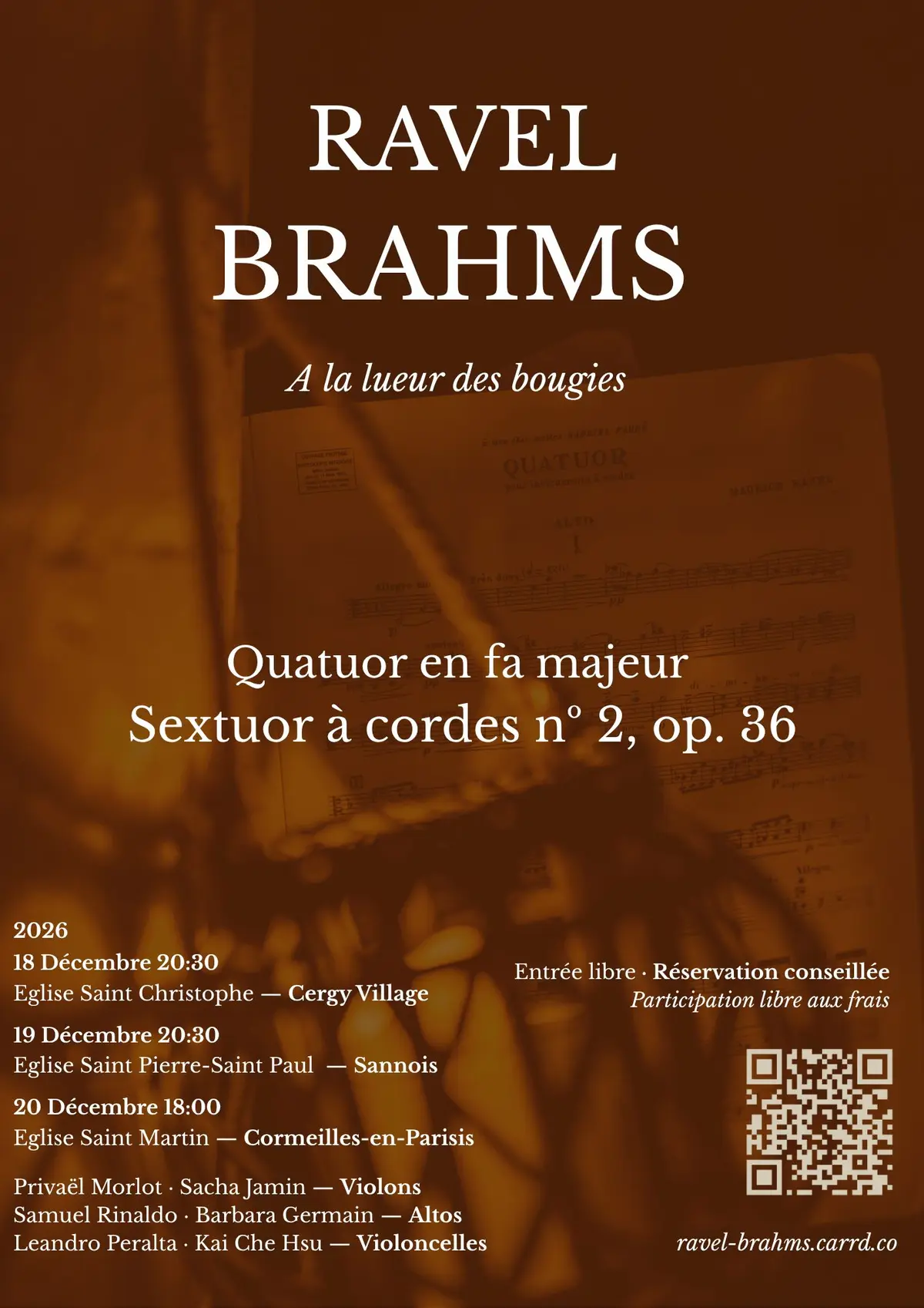 Ravel / Brahms - A la lueur des bougies