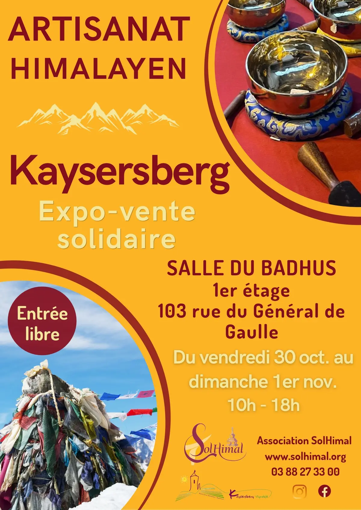 Exposition-vente solidaire d'artisanat himalayen