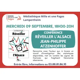 Conférence Réveiller l'Alsace par J.-P. Atzenhoffer - Médiathèque Lampertheim