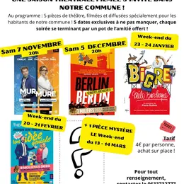 Soirée théâtrale filmée
