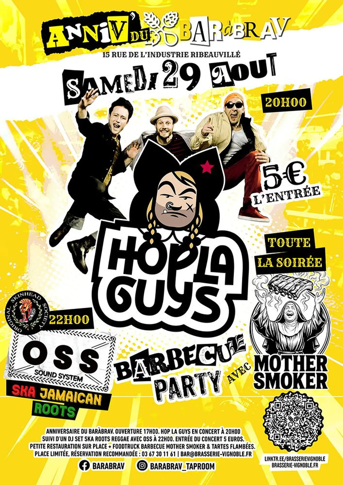 Anniversaire du BaRàBra'V avec les Hop La Guys