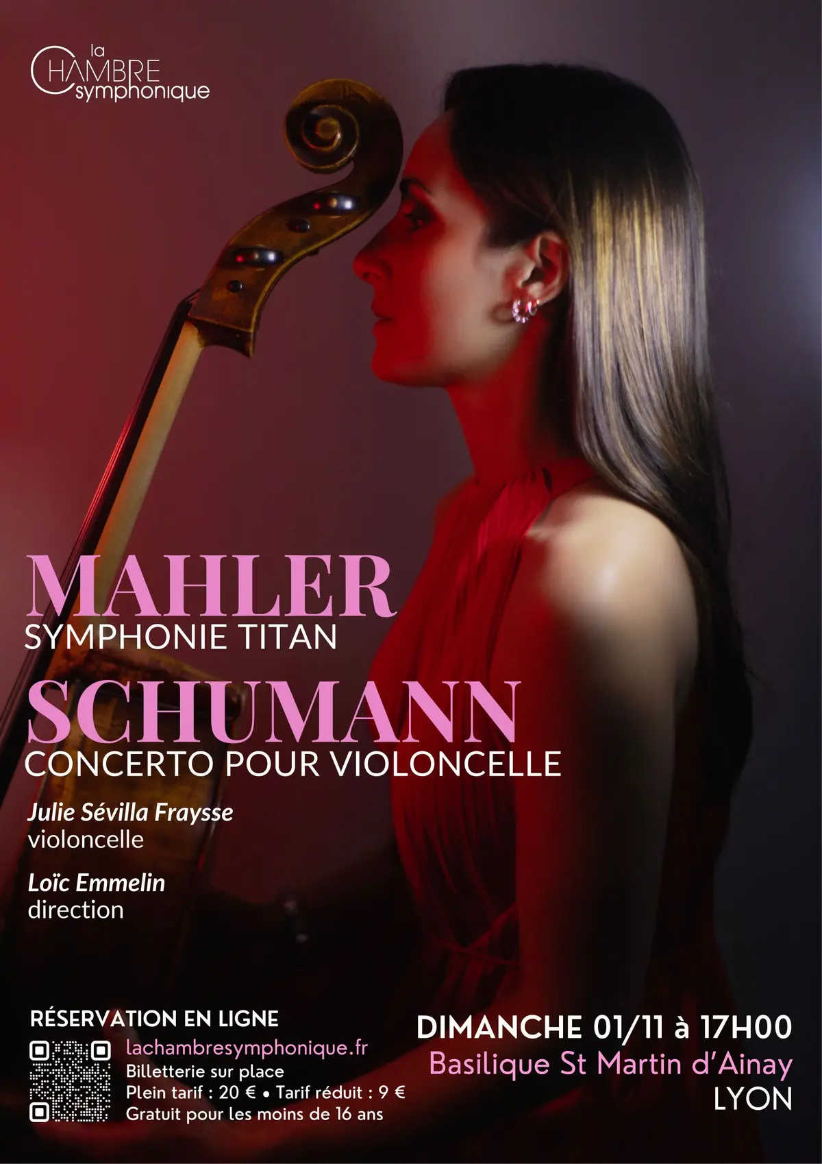 La Chambre Symphonique – Concert SHUMANN, MALHER