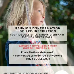 Matinée d'informatio et de préinscription 