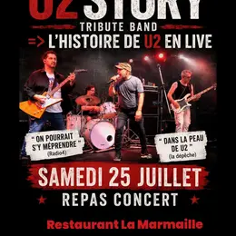 Concert repas avec  U2 STORY  tribute band