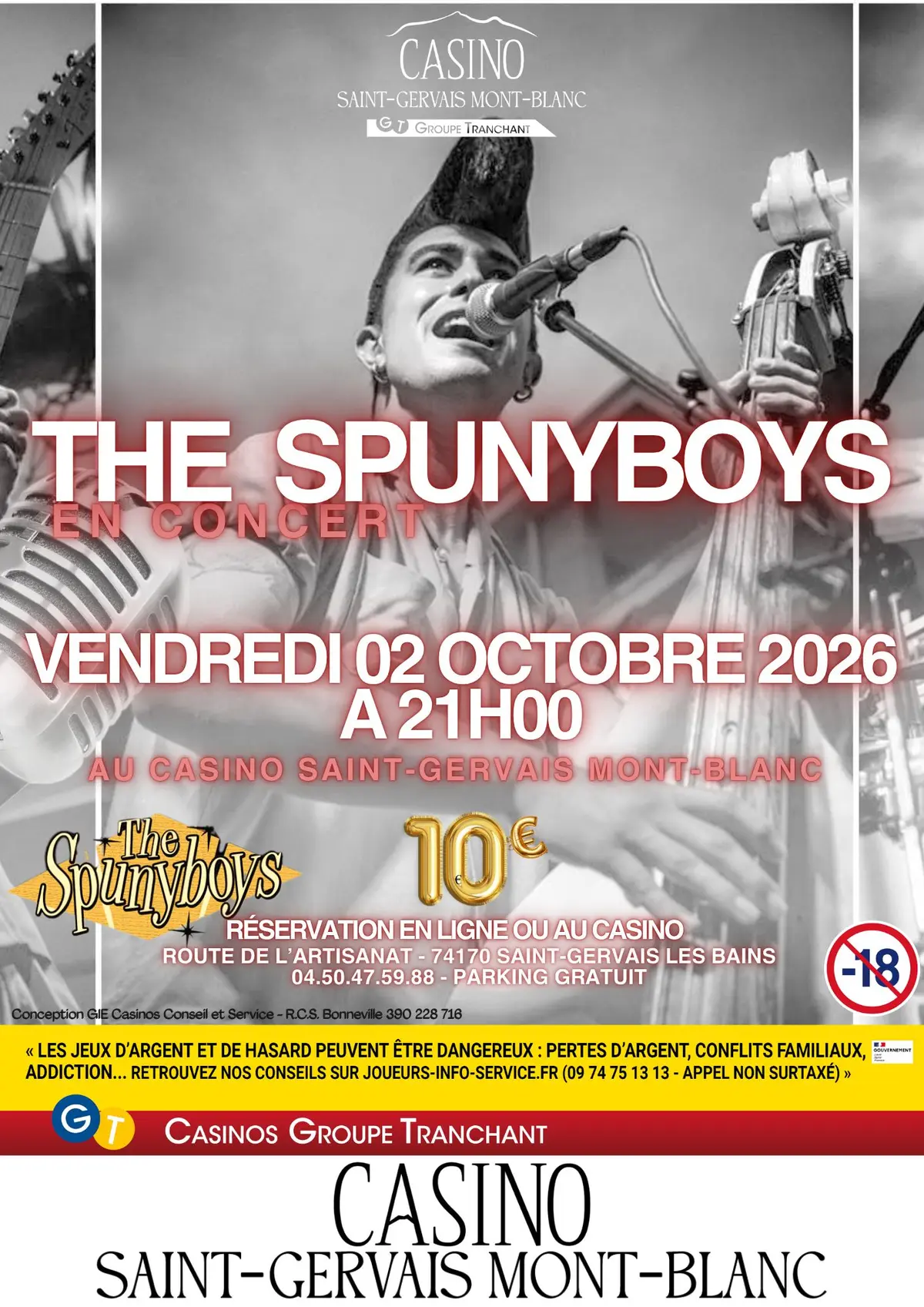 The Spunyboys en concert – Soirée Rockabilly au Casino de Saint-Gervais
