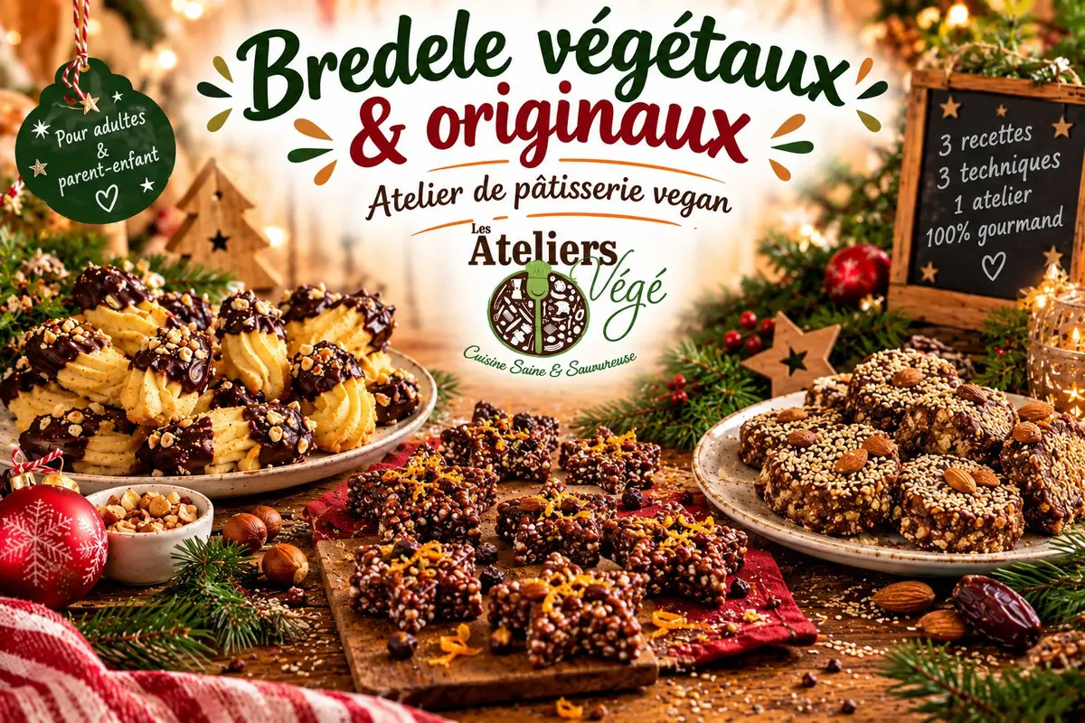 Cours de pâtisserie végétale Bredele originaux !