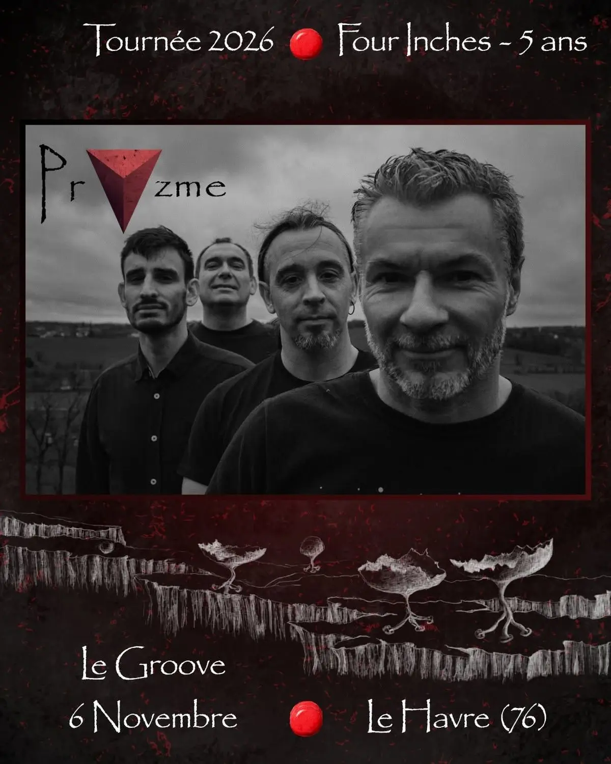A ne pas manquer, le concert de Pryzme (Rock prog) au Groove LH