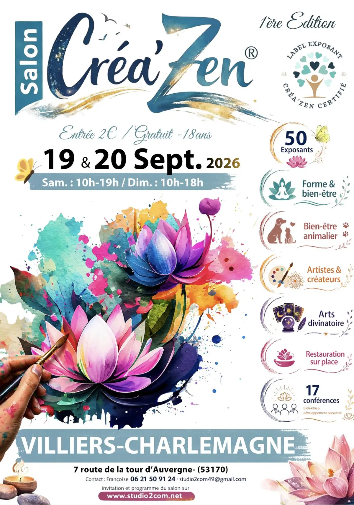 Salon Créa'Zen® Villiers-Charlemagne (53)