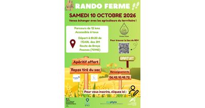 Rando ferme - Pesmes - samedi 10 octobre 2026