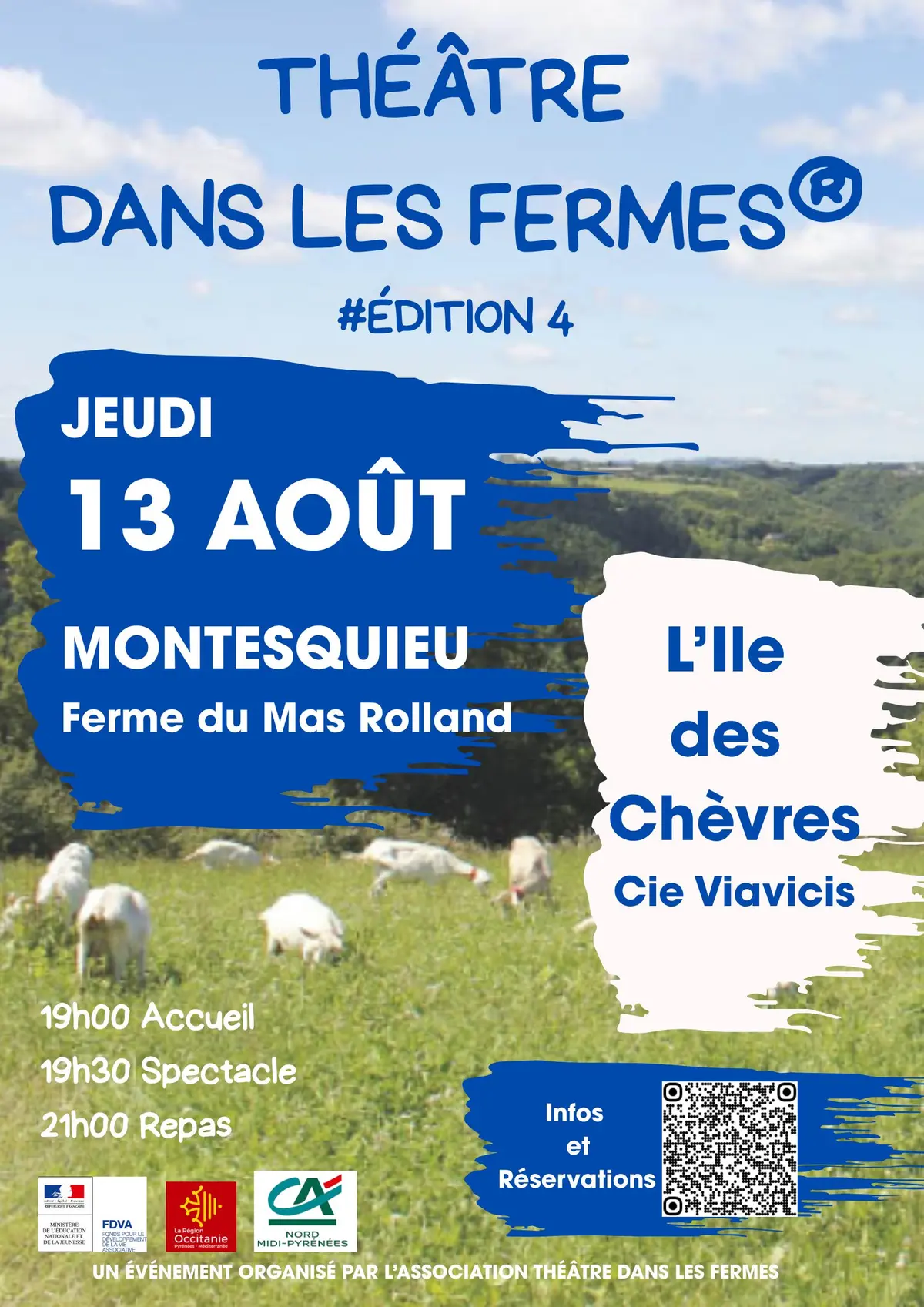 Théâtre dans les fermes au Mas Rolland à Montesquieu (34) le 13 aout à 19h