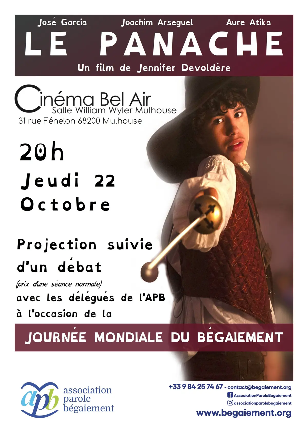 Ciné-Rencontre Le Panache (Journée Mondiale du Bégaiement)