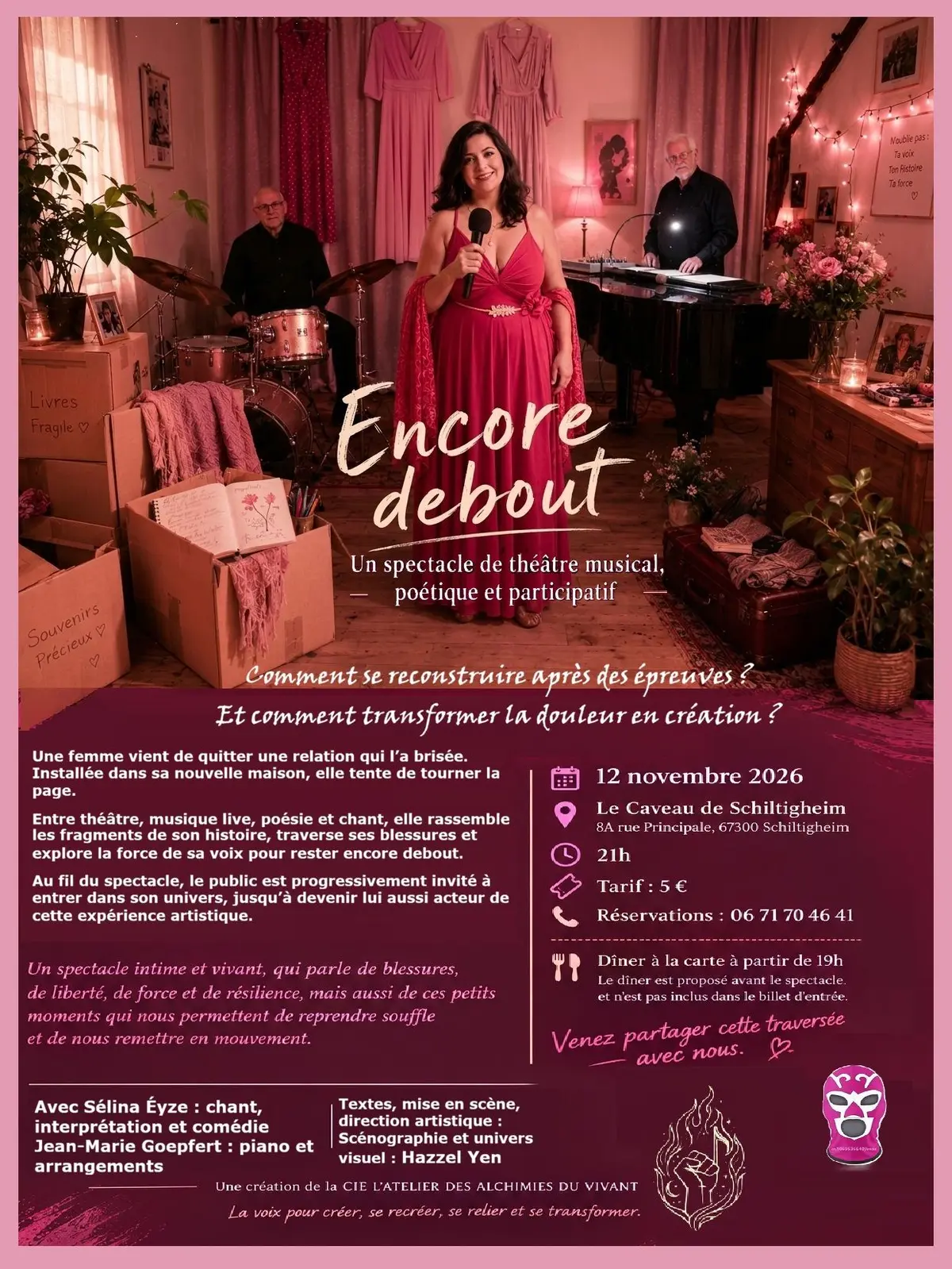 ENCORE DEBOUT : un spectacle de théâtre musical, poétique et participatif