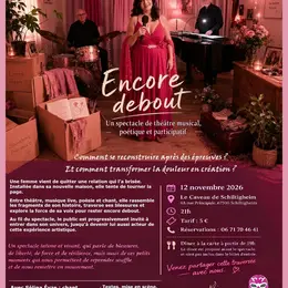 ENCORE DEBOUT : un spectacle de théâtre musical, poétique et participatif