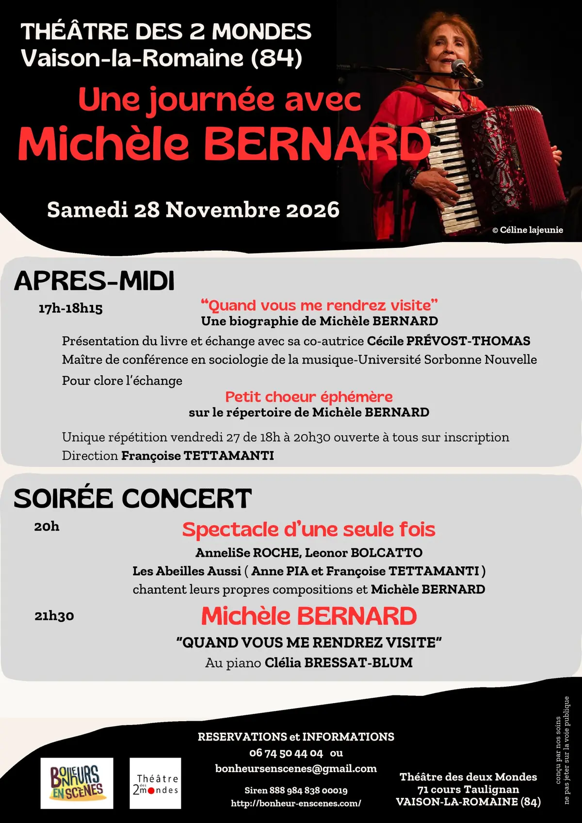 Une journée avec Michèle Bernard
