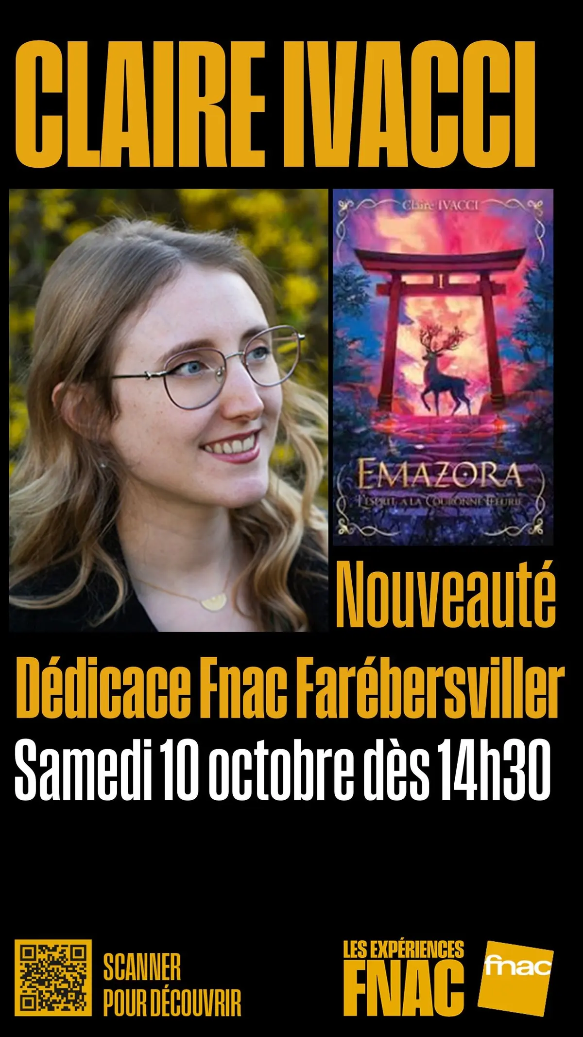 Claire Ivacci en dédicace à la Fnac de Farébersviller