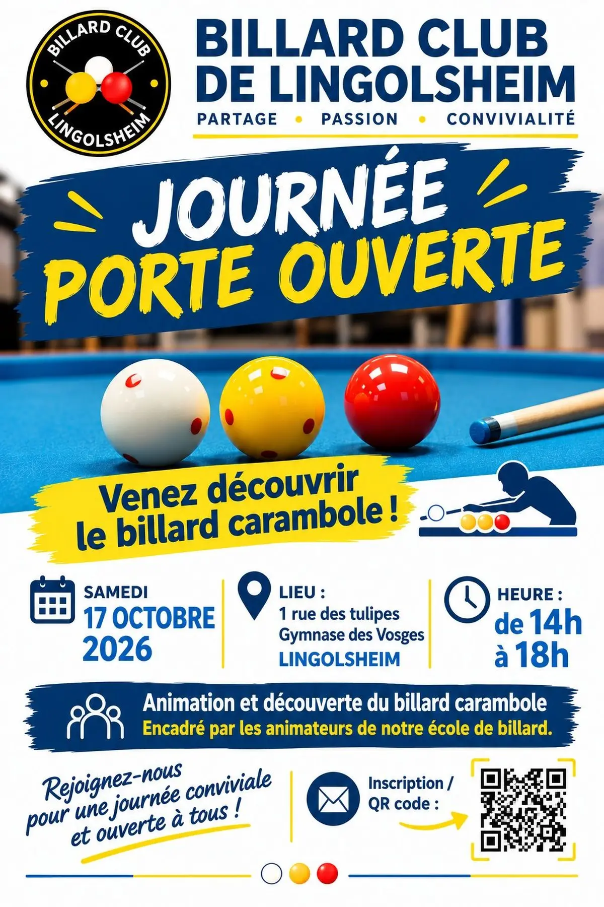 Portes Ouvertes au Billard Club LIngolsheim