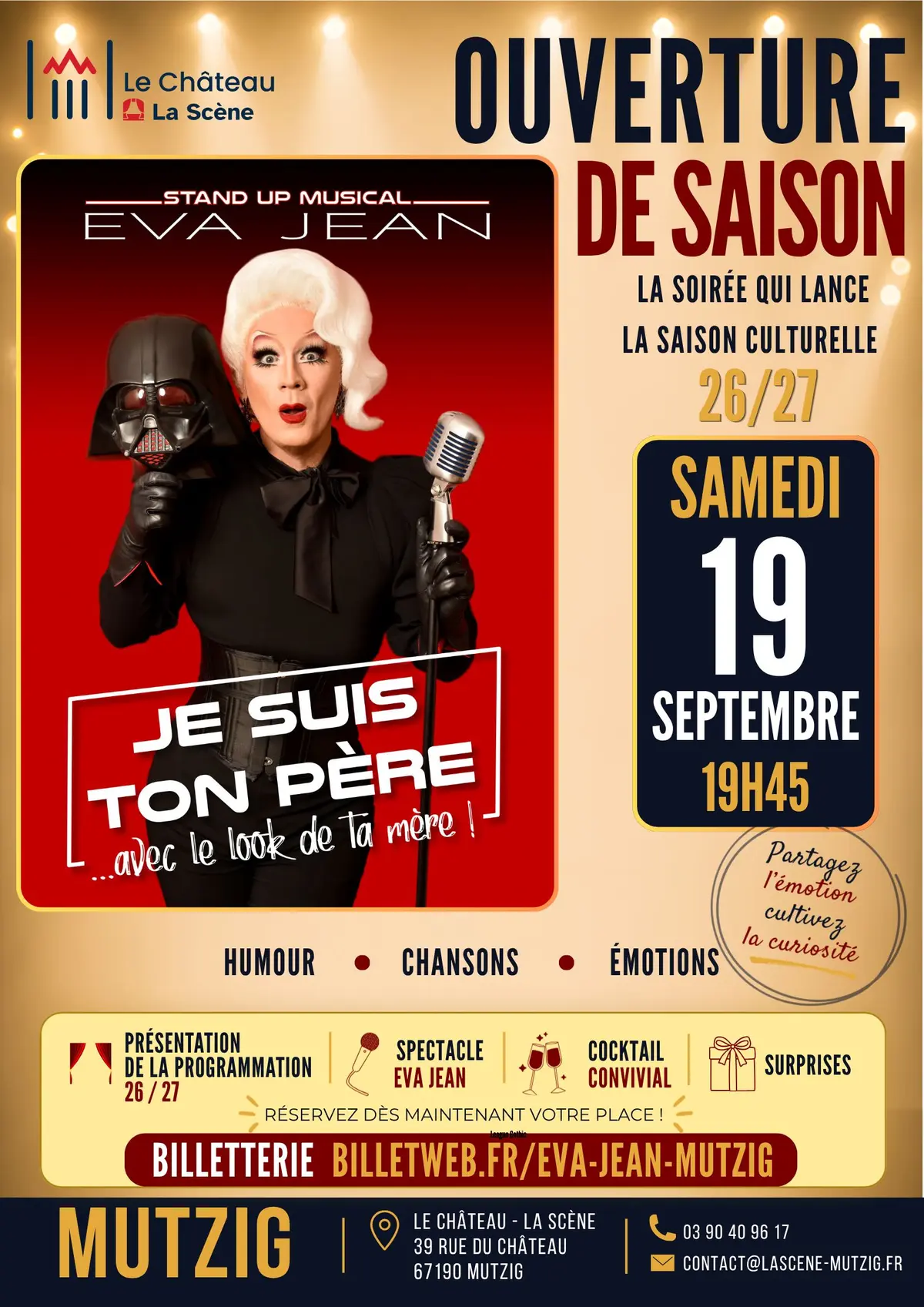 Eva Jean - Je suis ton père... avec le look de ta mère / Ouverture saison 26/27