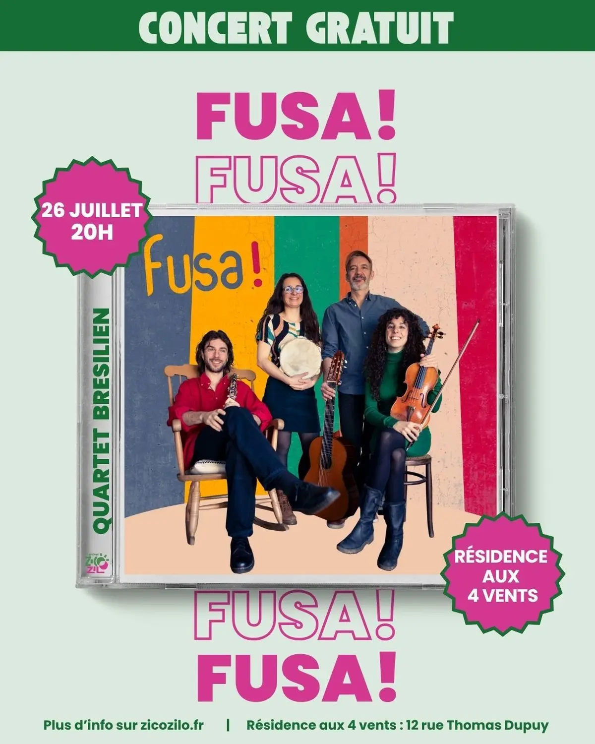 FUSA!  Quartet Brésilien