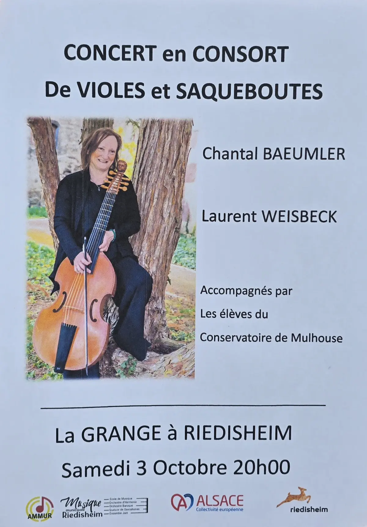 Concert en consorts de violes de gambe et saqueboutes