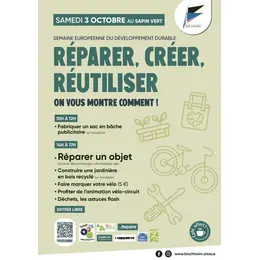 Journée  « Réparer, créer, réutiliser : on vous montre comment ! »