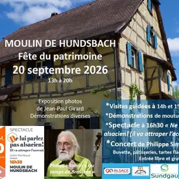 Fête du patrimoine au moulin de Hundsbach (Sundgau)
