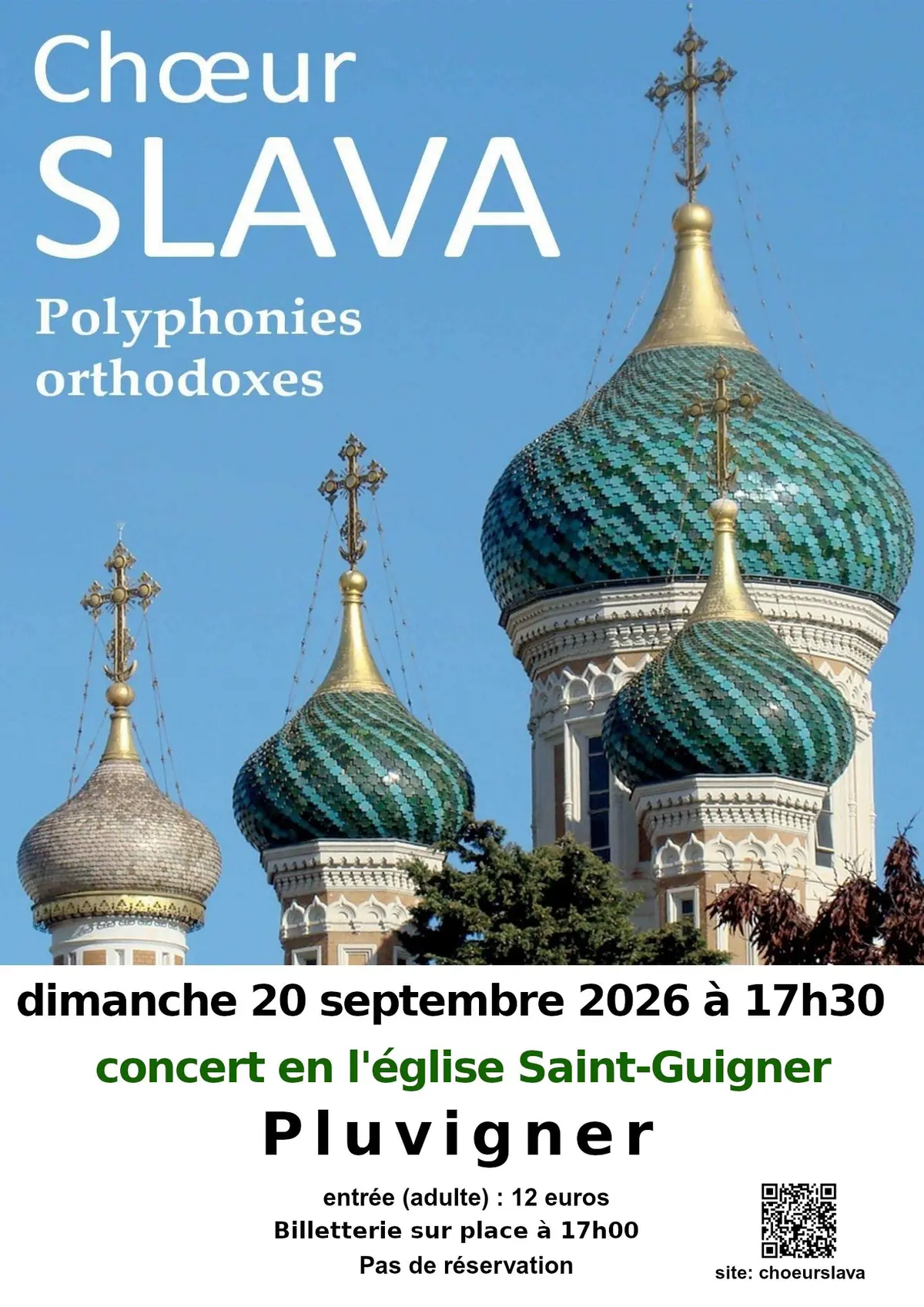 concert de polyphonies orthodoxes par le choeur SLAVA