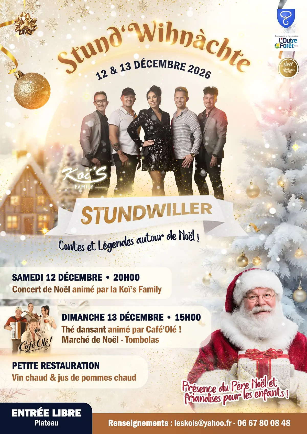 Stund'Wihnàchte : Concerts et Marché de Noël