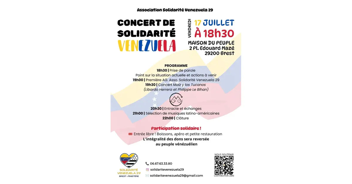 Concert solidarité Venezuela à Brest