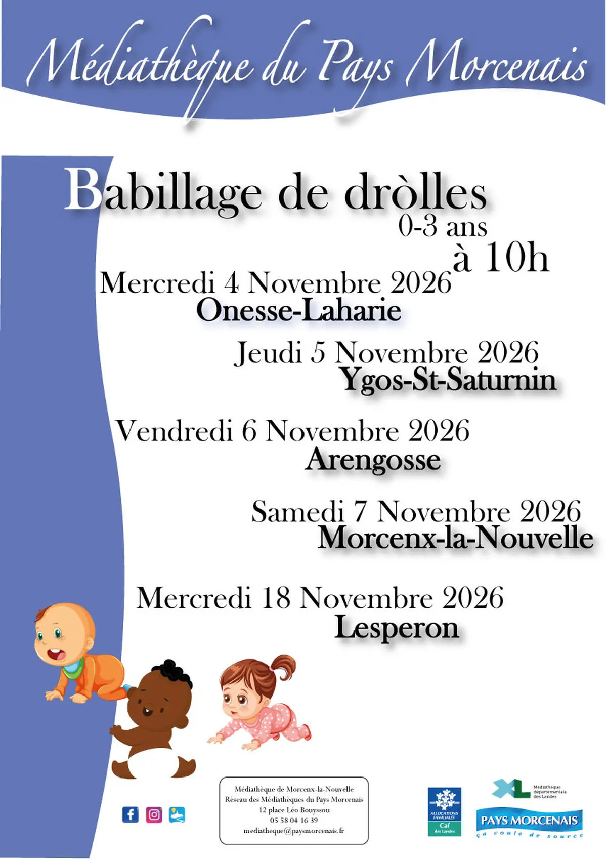 Babillage de dròlles-  Morcenx-La-Nouvelle
