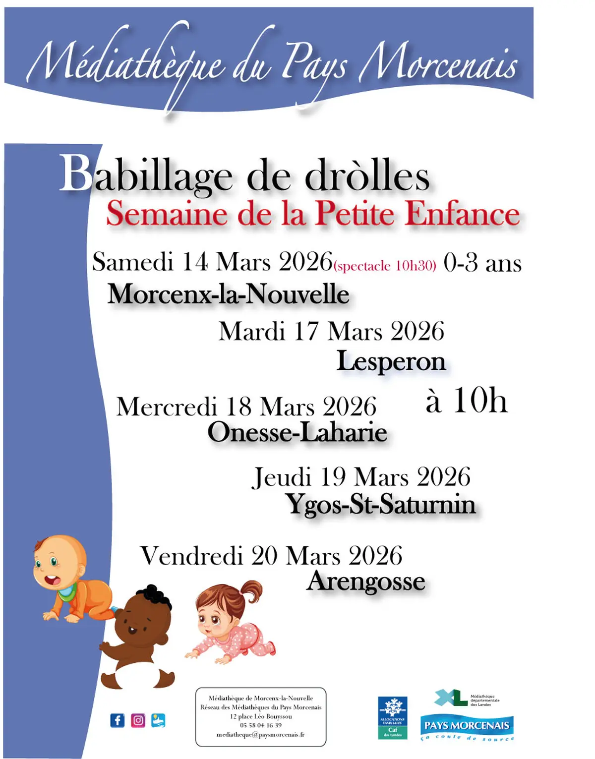 Babillage de dròlles - Onesse-Laharie