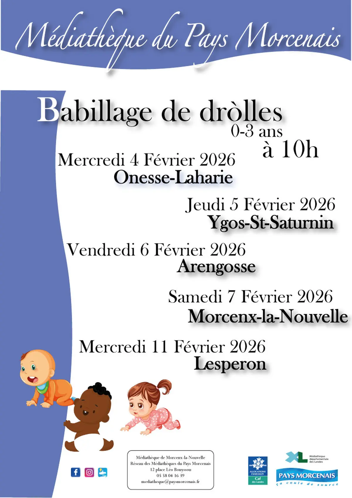 Babillage des dròlles-  Morcenx-La-Nouvelle