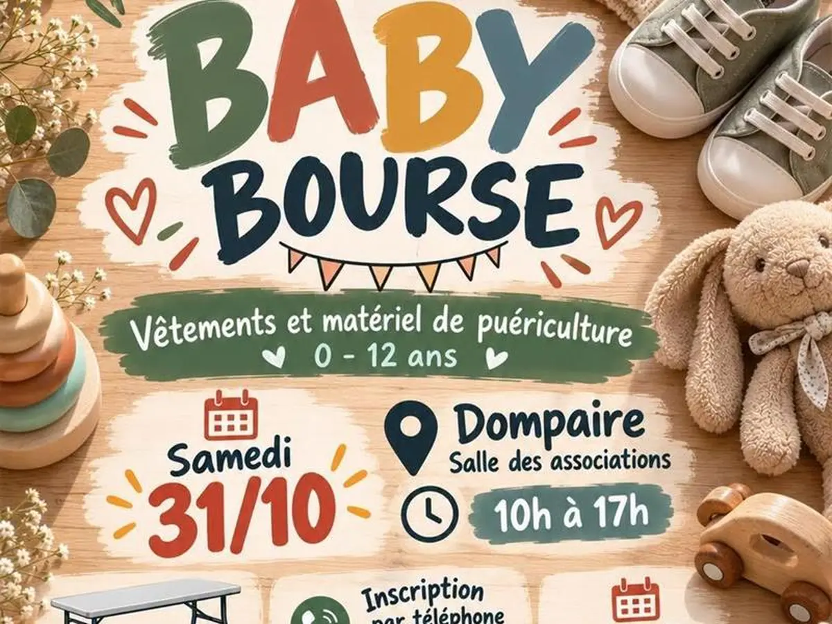 Baby bourse aux vêtements, jeux et livres