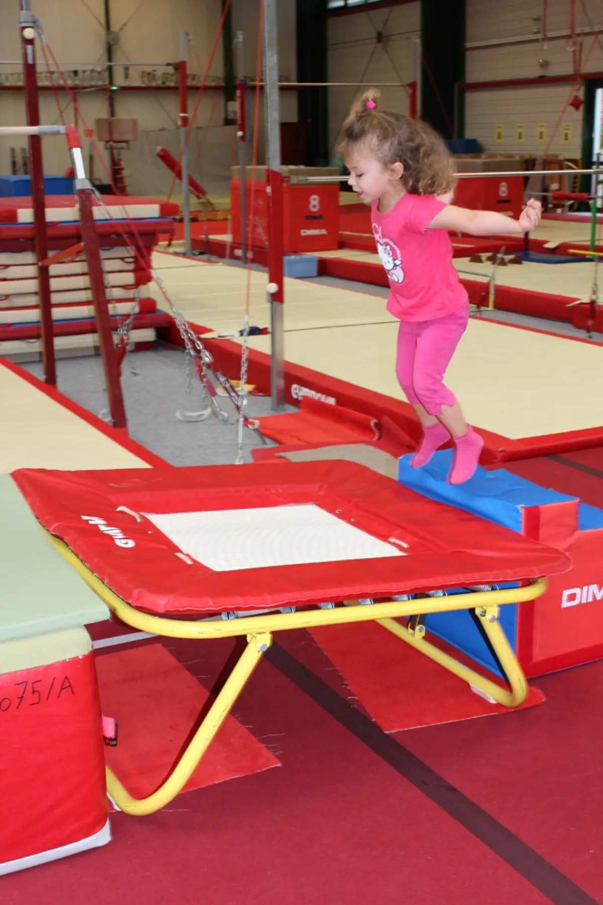 La baby gym développe la motricité et l'équilibre. En avant, marche!