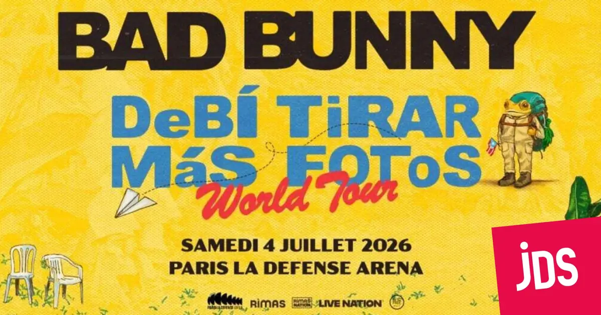 Le DeBI TiRAR MaS FOToS Tour de Bad Bunny &agrave; Paris
