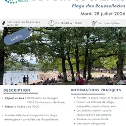 Baignade au lac de Pont de Salars