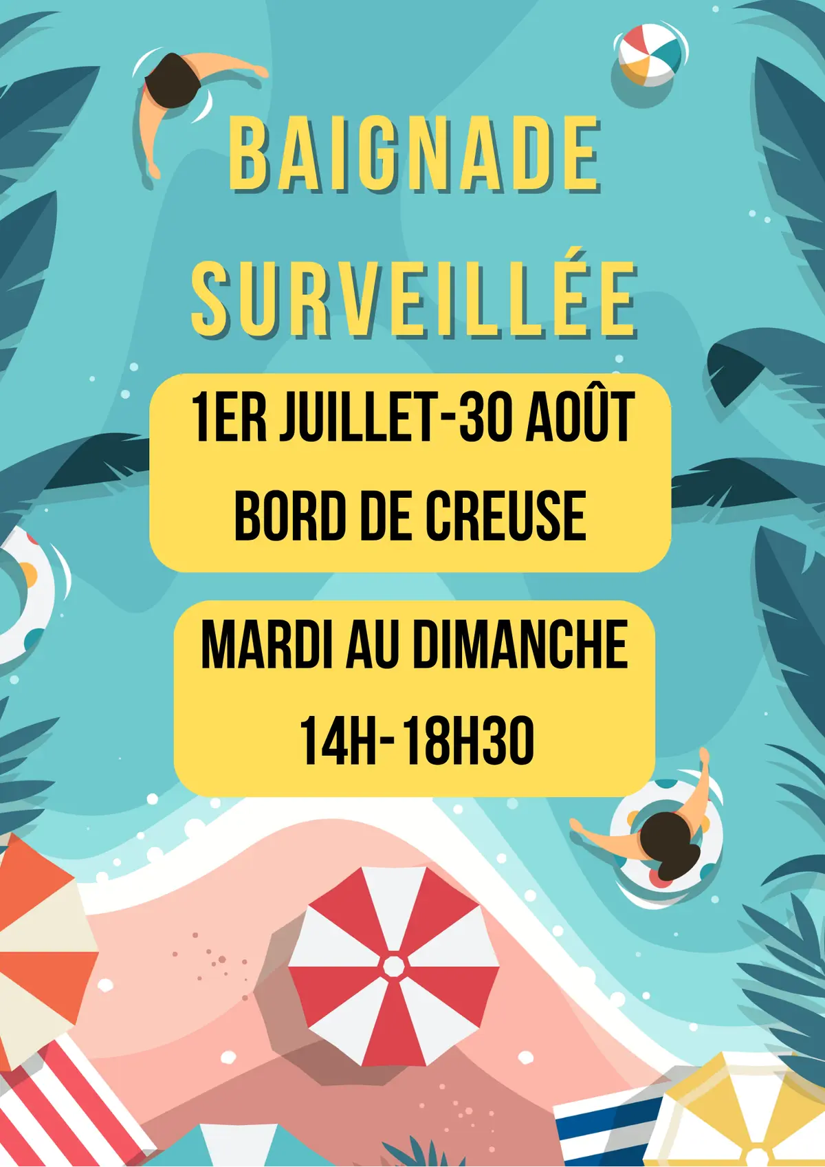 Baignade surveillée
